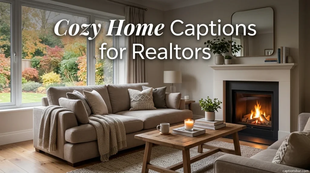 Cozy Home Captions for Realtors
