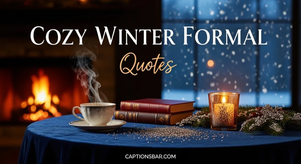 Cozy Winter Formal Quotes