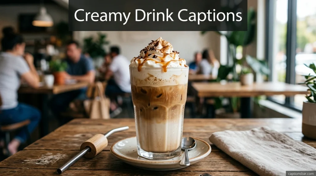 Creamy Drink Captions