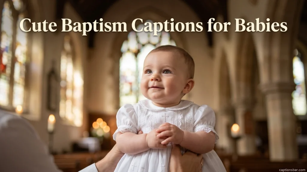 Cute Baptism Captions for Babies