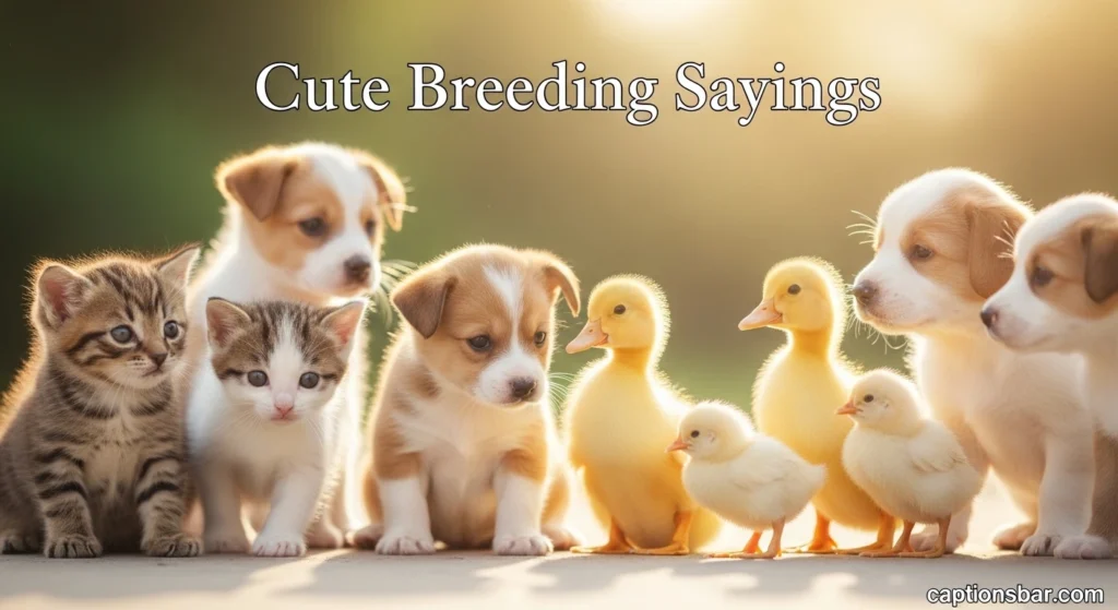 Cute Breeding Sayings