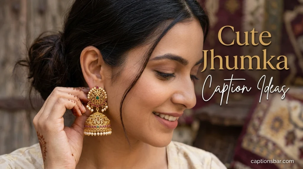 Cute Jhumka Caption Ideas