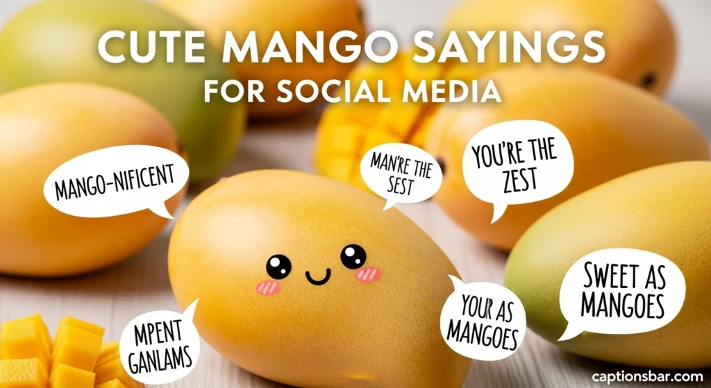 Cute Mango Sayings for Social Media