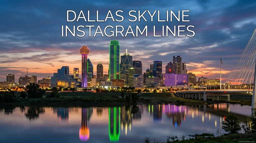 Dallas Skyline Instagram Lines