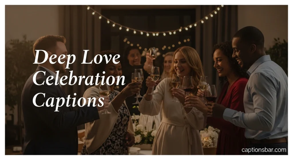 Deep Love Celebration Captions
