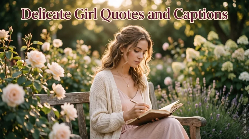 Delicate Girl Quotes and Captions