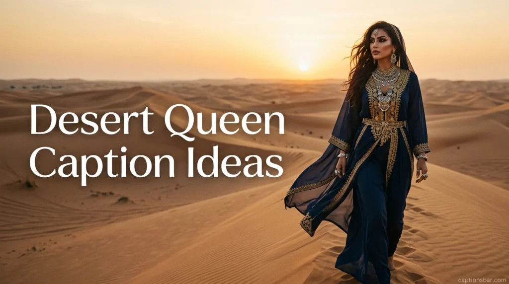 Desert Queen Caption Ideas