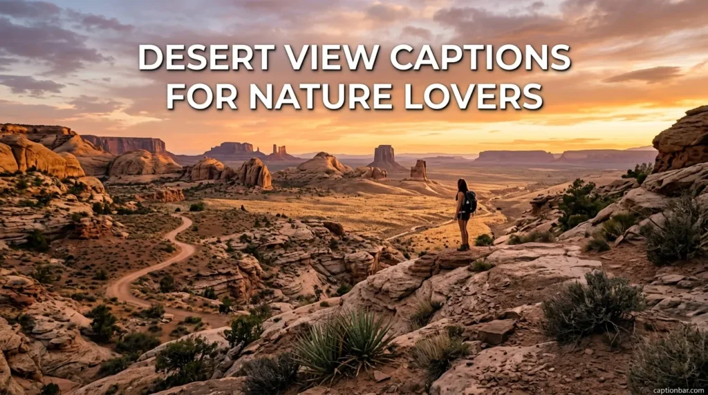 Desert View Captions For Nature Lovers