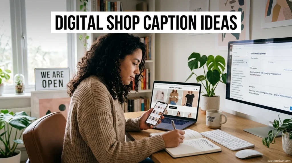 Digital Shop Caption Ideas