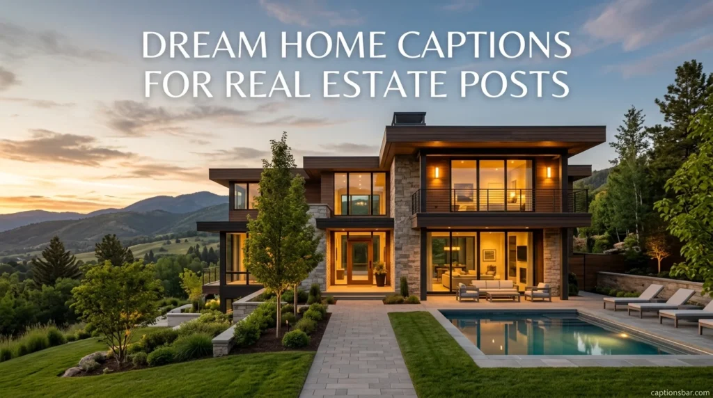 Dream Home Captions for Real Estate Posts