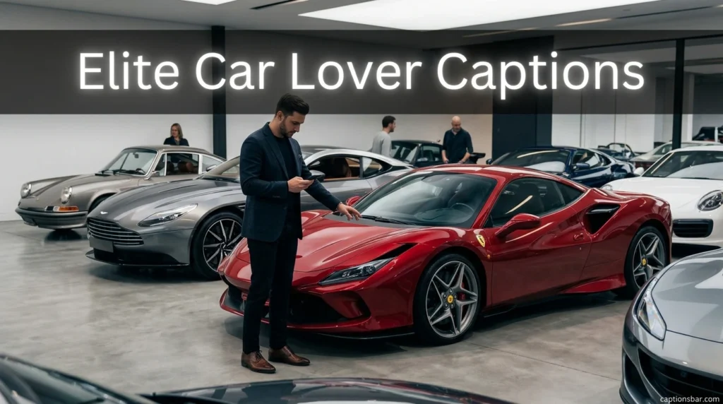 Elite Car Lover Captions