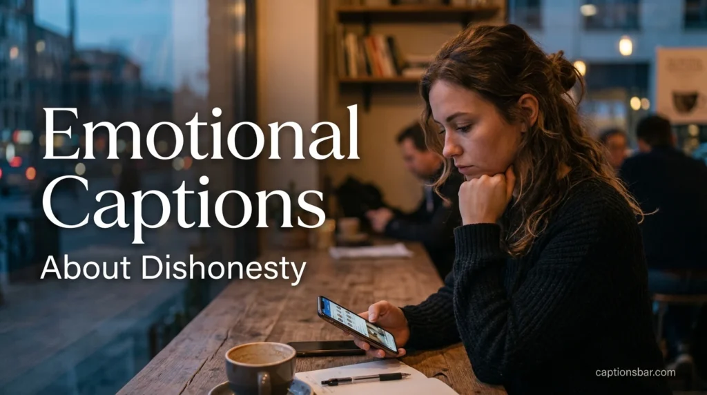 Emotional Captions About Dishonesty