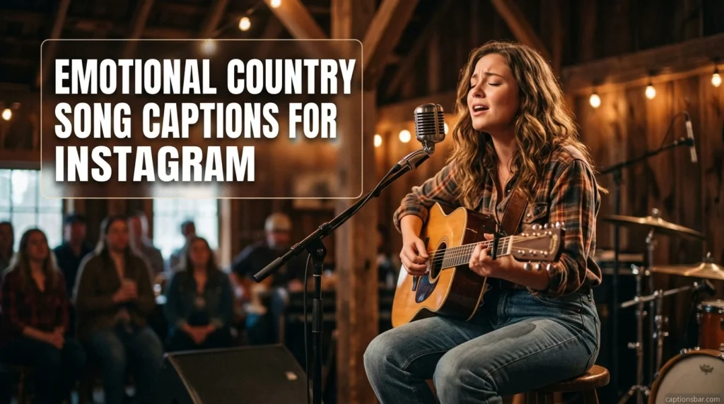 Emotional Country Song Captions for Instagram