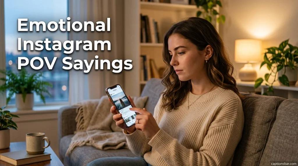 Emotional Instagram POV Sayings