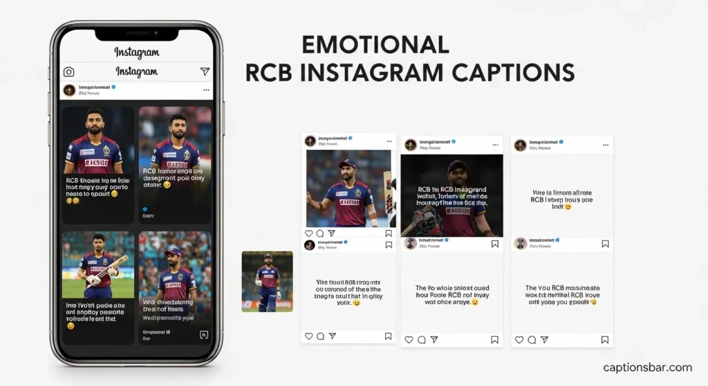Emotional RCB Instagram Captions