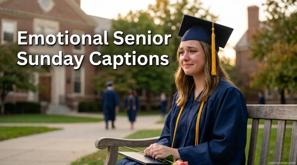 Emotional Senior Sunday Captions