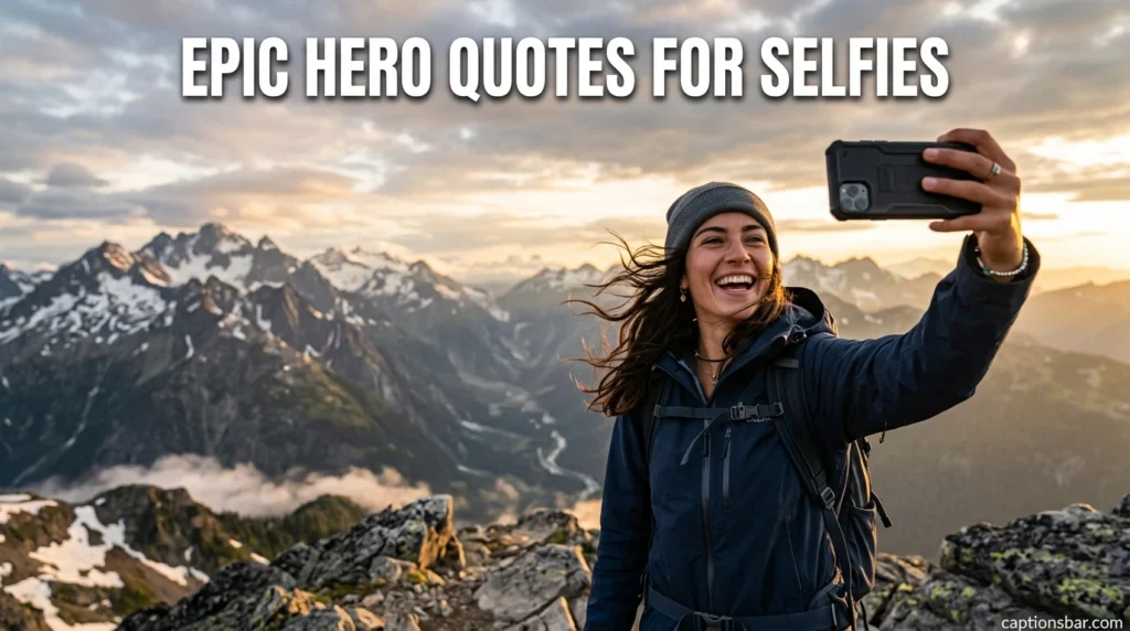 Epic Hero Quotes for Selfies