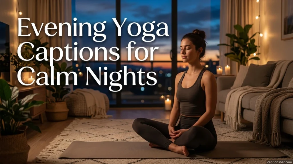 Evening Yoga Captions for Calm Nights