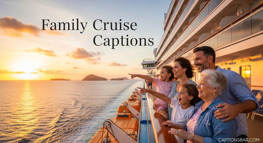 Family Cruise Captions