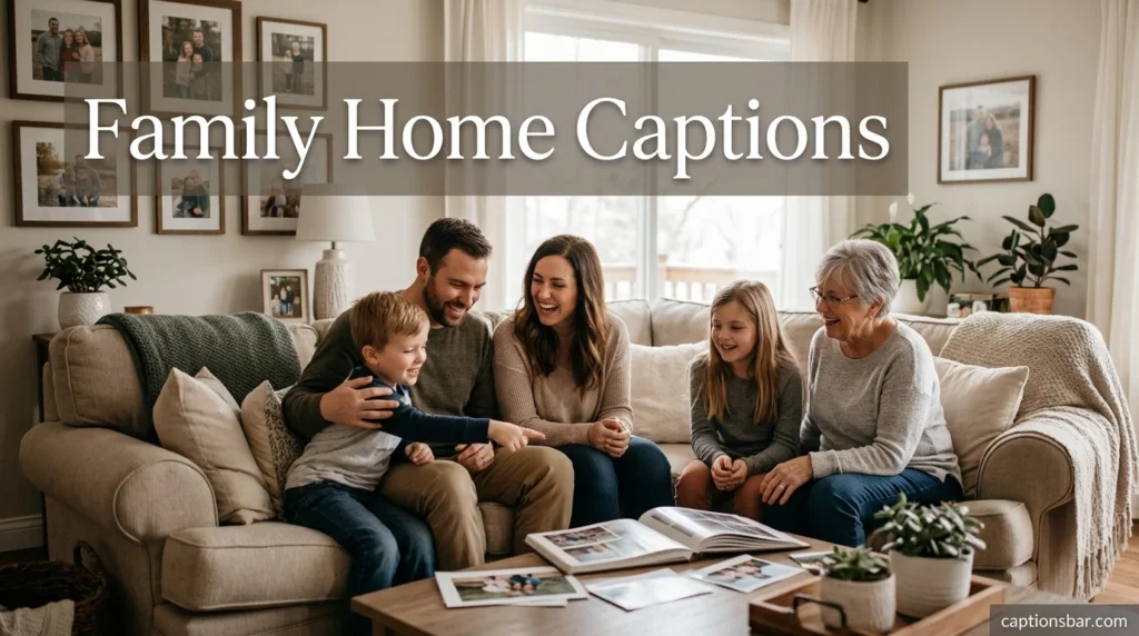 Family Home Captions