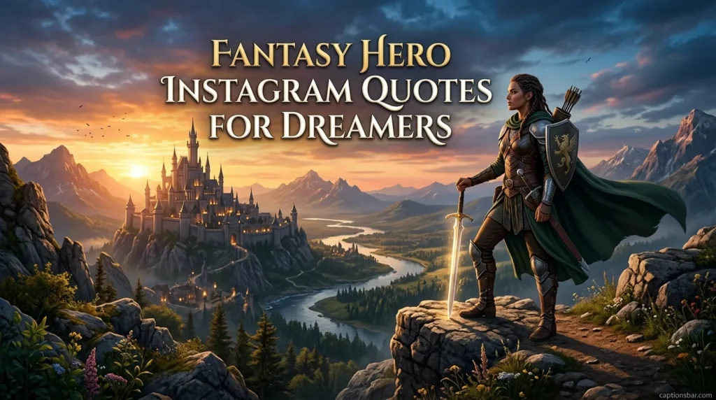Fantasy Hero Instagram Quotes for Dreamers
