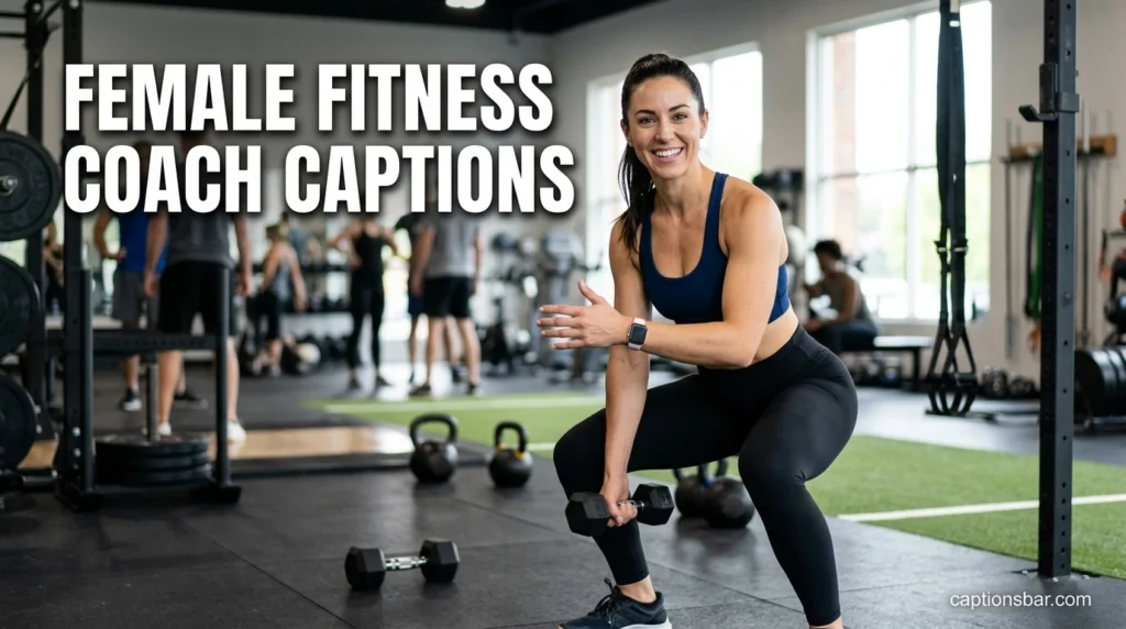Female Fitness Coach Captions