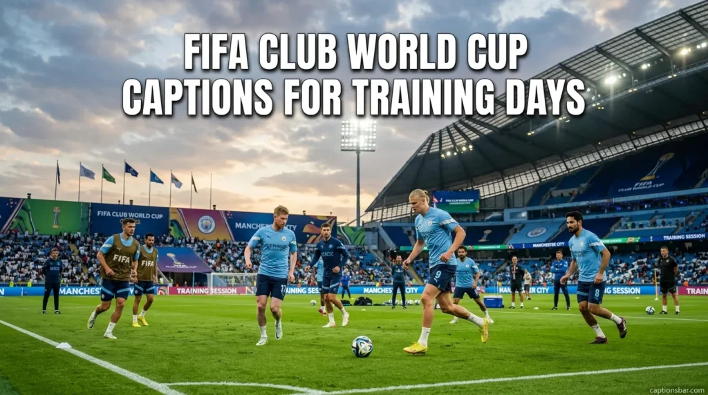 FIFA Club World Cup Captions for Training Days