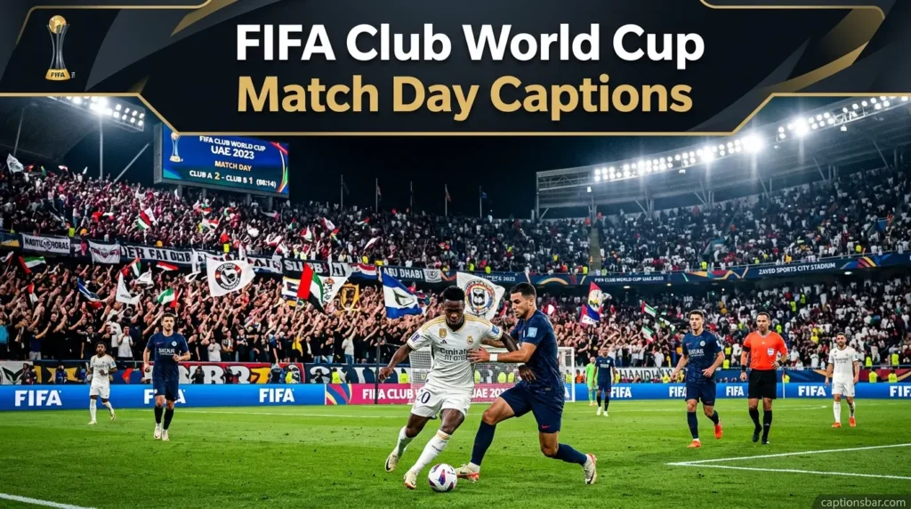 FIFA Club World Cup Match Day Captions