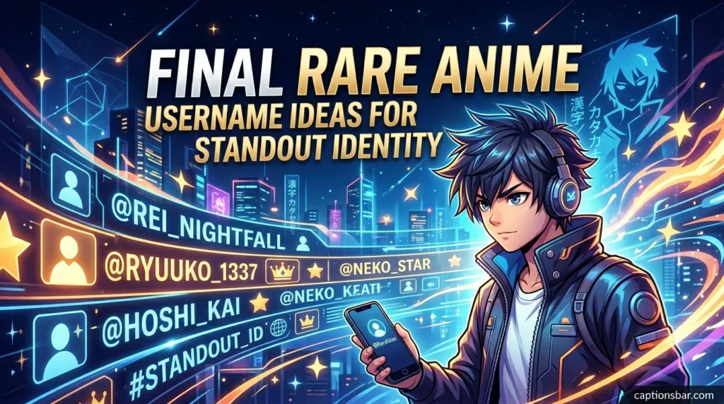 Final Rare Anime Username Ideas for Standout Identity