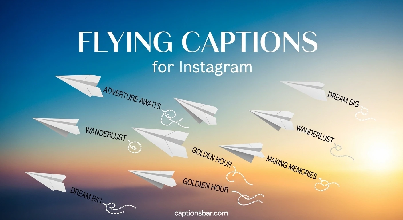 Flying Captions for Instagram