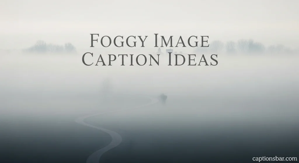 Foggy Image Caption Ideas