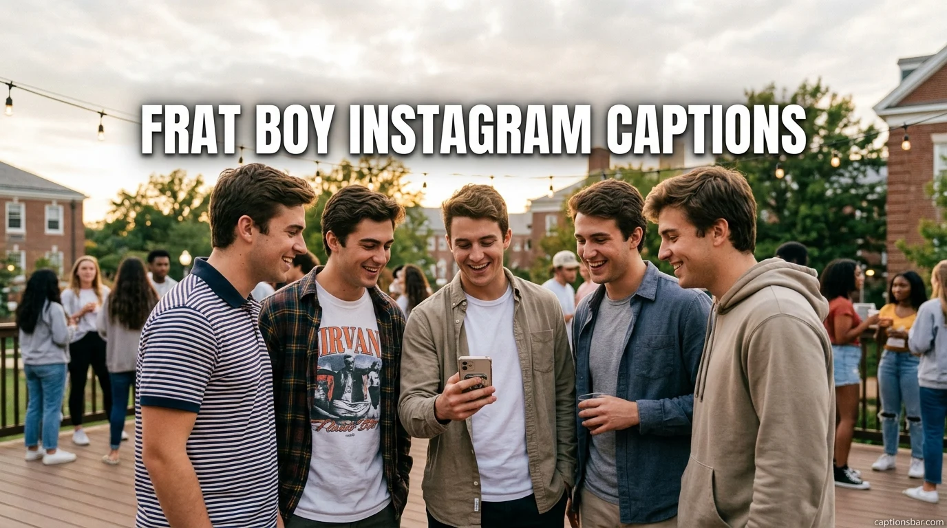 Frat Boy Instagram Captions