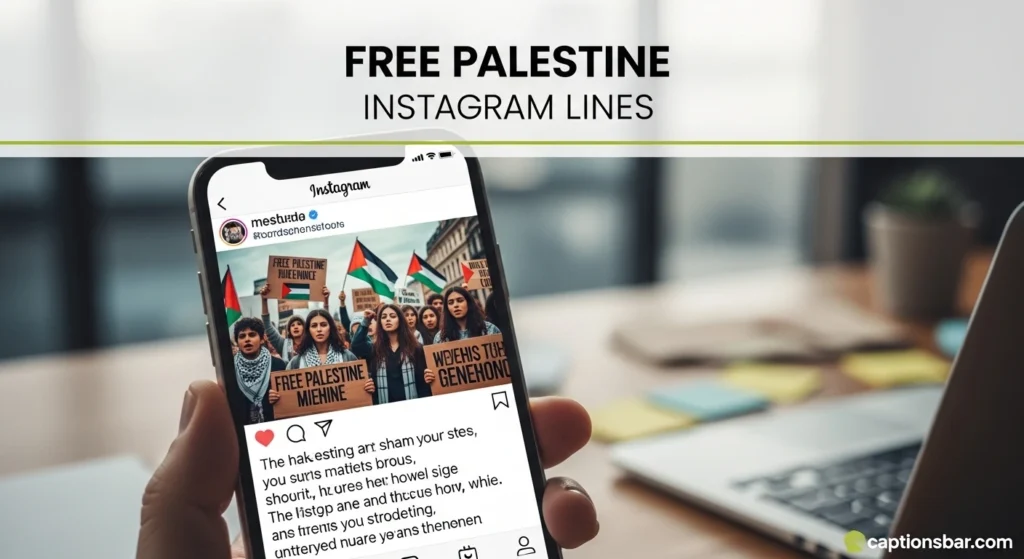 Free Palestine Instagram Lines