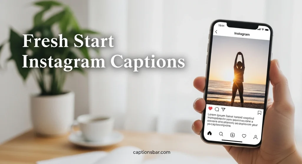 Fresh Start Instagram Captions