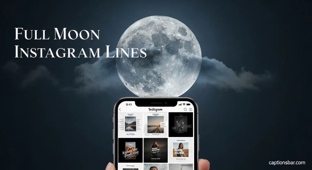 Full Moon Instagram Lines