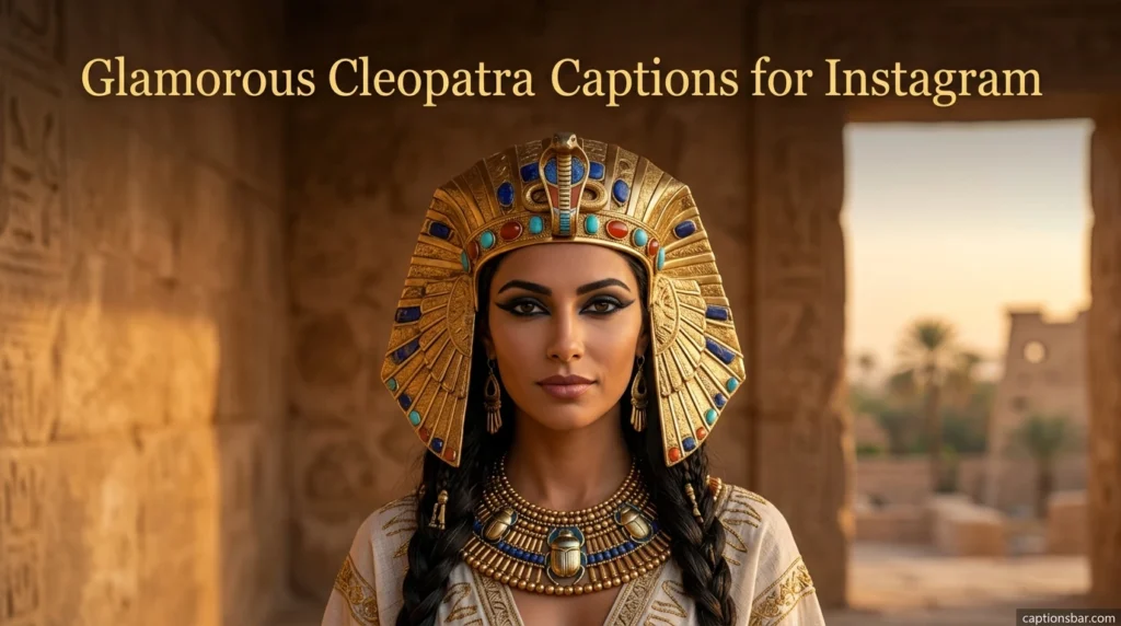 Glamorous Cleopatra Captions for Instagram