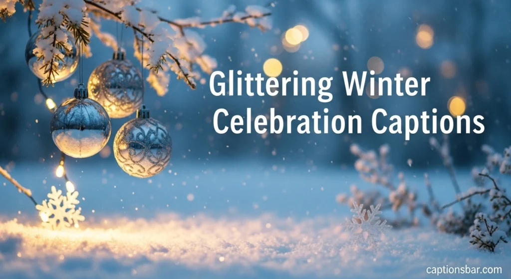Glittering Winter Celebration Captions