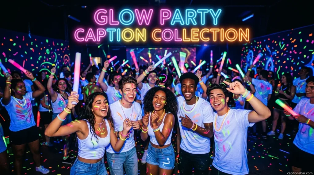 Glow Party Caption Collection