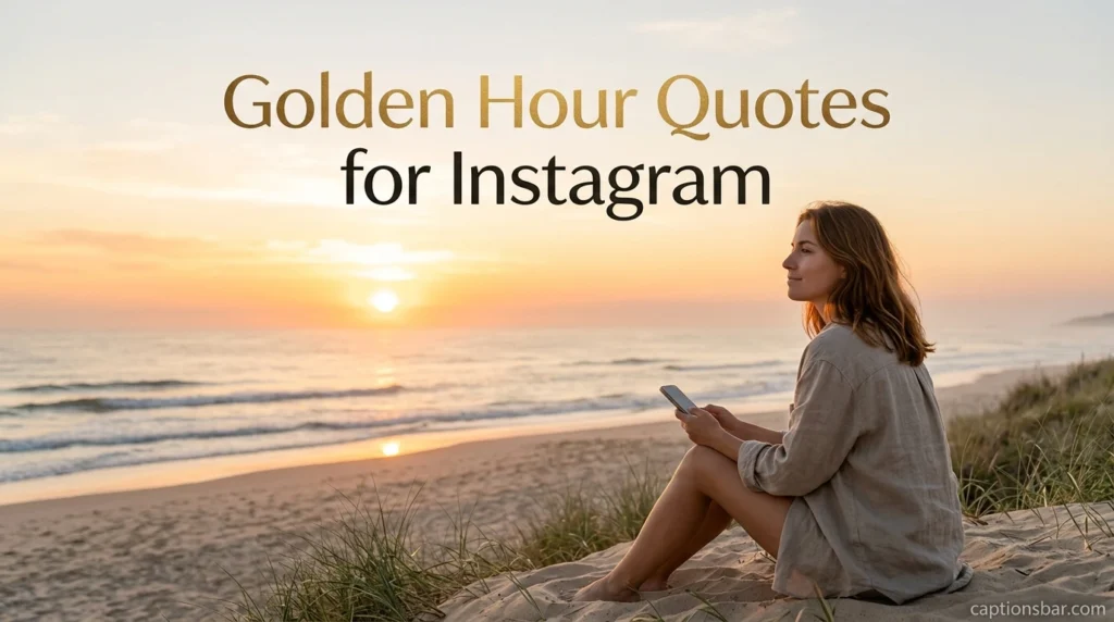 Golden Hour Quotes for Instagram