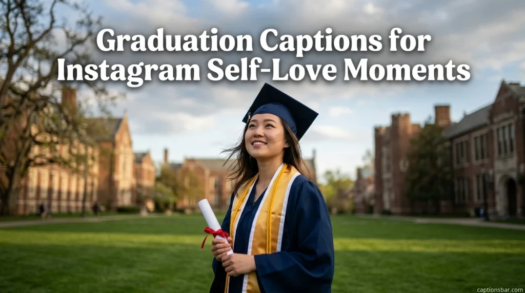 Graduation Captions for Instagram Self-Love Moments