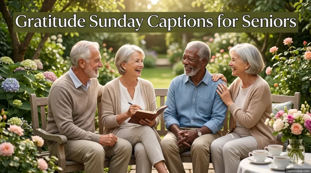 Gratitude Sunday Captions for Seniors