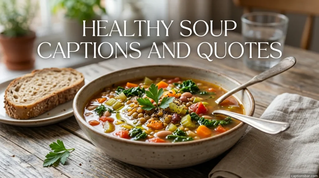 Healthy Soup Captions And Quotes