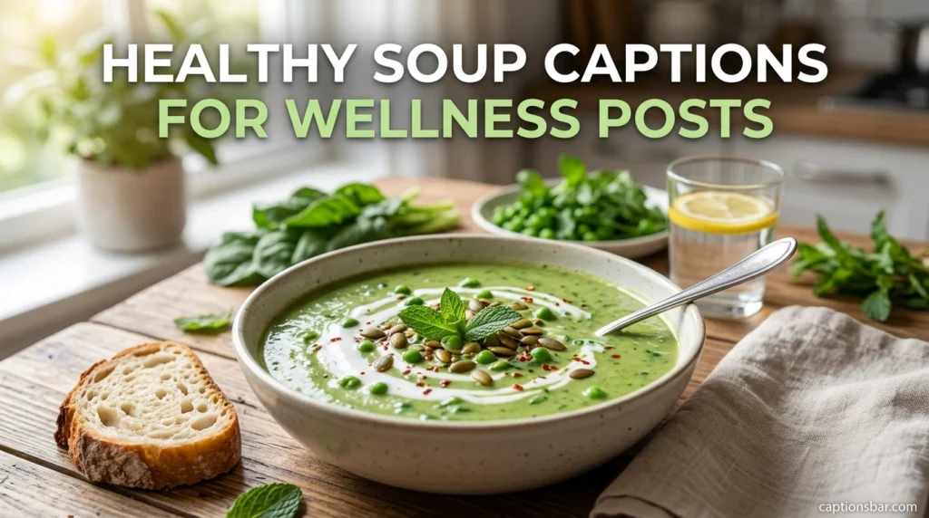 Healthy Soup Captions For Wellness Posts