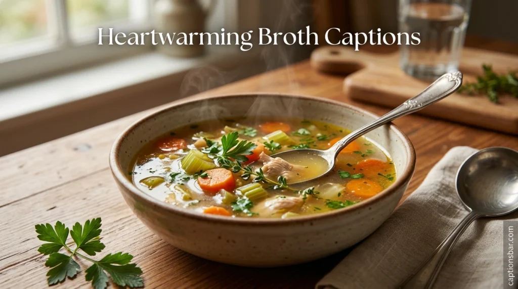 Heartwarming Broth Captions