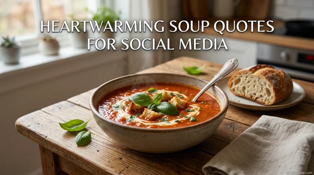 Heartwarming Soup Quotes For Social Media