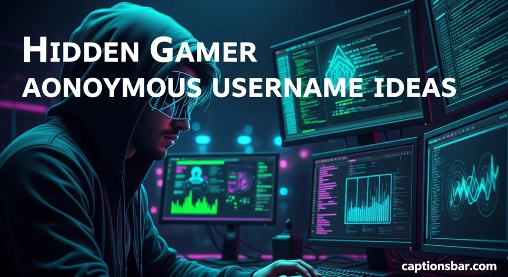 Hidden Gamer Anonymous Username Ideas