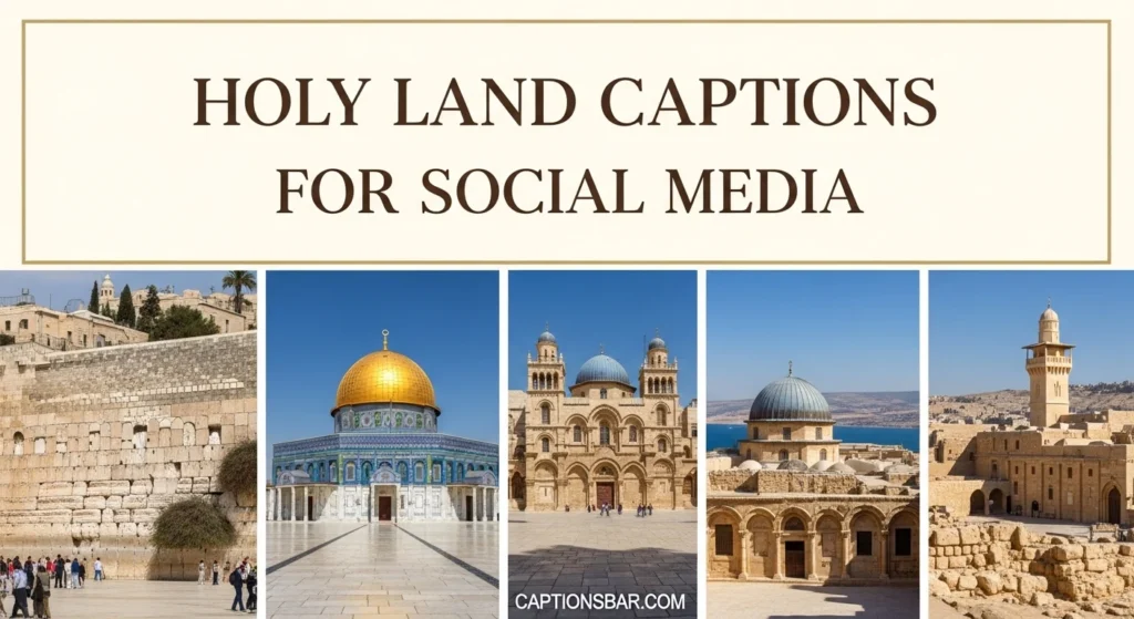 Holy Land Captions for Social Media