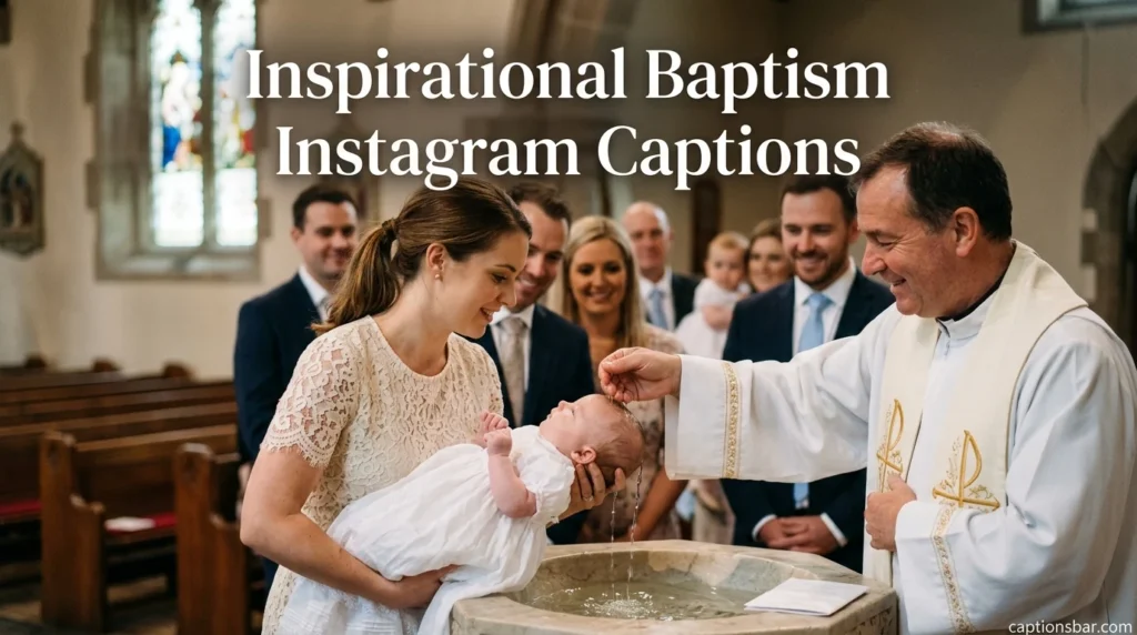 Inspirational Baptism Instagram Captions