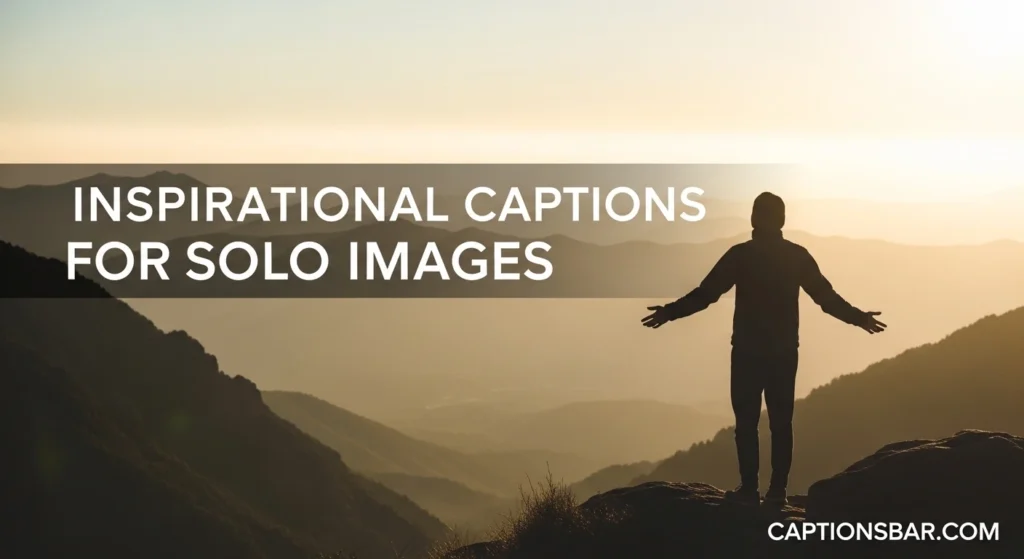 Inspirational Captions for Solo Images
