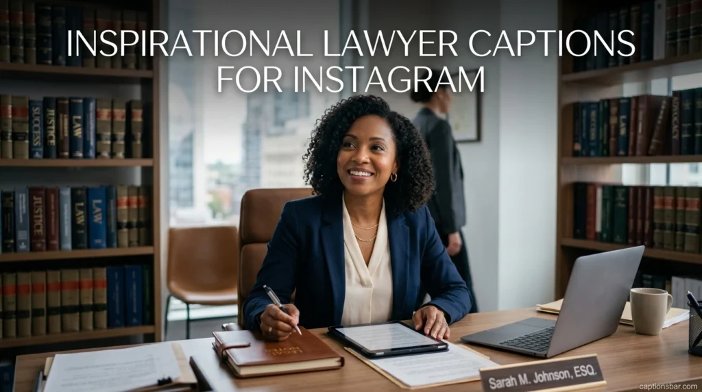 Inspirational Lawyer Captions for Instagram